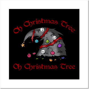 Oh Christmas Tree - Goth, Skull Posters and Art